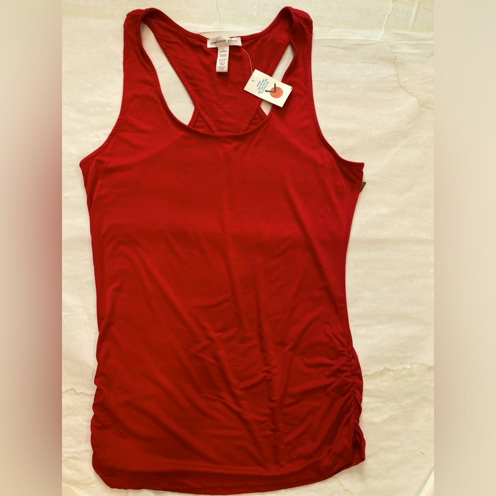 Ambiance Apparel T Back Tank bright red LARGE